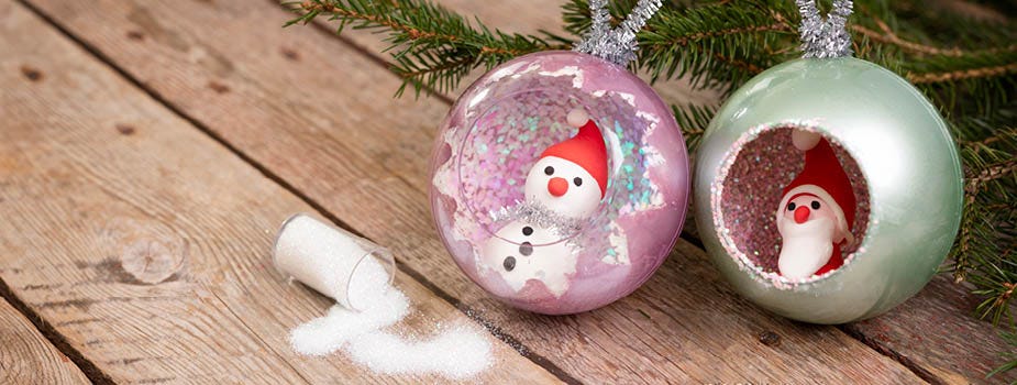 Decorazioni con Foam Clay e Silk Clay per Natale