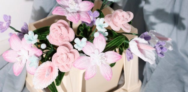 Fiori di ciniglia