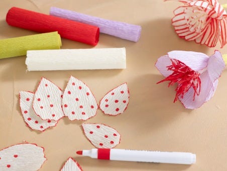 Immagine ispiratrice per le tecniche della carta crespa