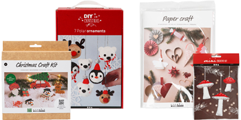Kit fai da te con decorazioni natalizie