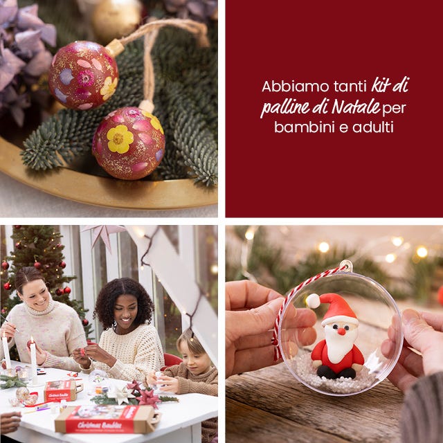 Foto collage: palle di Natale