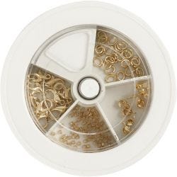 Kit iniziale per gioielli, placcato oro, 1 set