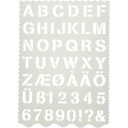 Maschera con lettere e numeri