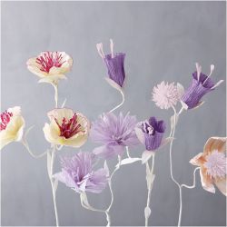 Carta Crespa, foglio 25x60 cm, Proporzione: 180%, 105 g, colori pastello, 8 fgl./ 1 conf.