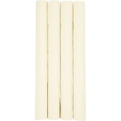 Carta Crespa, foglio 25x60 cm, Proporzione: 180%, 105 g, bianco sporco, 4 fgl./ 1 conf.