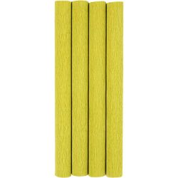 Carta Crespa, foglio 25x60 cm, Proporzione: 180%, 105 g, verde chiaro, 4 fgl./ 1 conf.