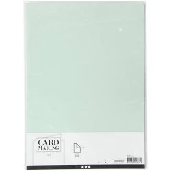 Cartoncino, A4, foglio 210x297 mm, 210 g, verde pastello, 10 fgl./ 1 conf.