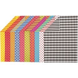 Cartoncino a Motivi, A4, foglio 210x297 mm, 250 g, colori asst., 200 fgl. asst./ 1 conf.