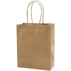 Buste Carta, H: 23 cm, L: 18x9 cm, 125 g, marrone, 10 pz/ 1 conf.