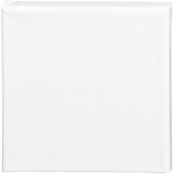 Tela, P: 1.6 cm, misura 15x15 cm, 360 g, bianco, 1 pz