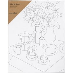 Tela da pittura con stampa