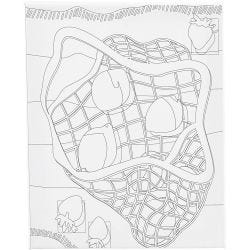 Tela da pittura con stampa, Agrumi , P: 1,6 cm, misura 24x30 cm, 360 g, 1 pz