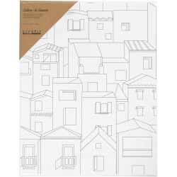 Tela da pittura con stampa