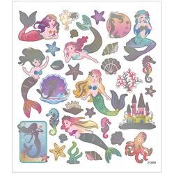 Adesivi, sirene, foglio 15x16,5 cm, 1 fgl.