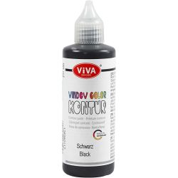 Colore per vetro - contorni