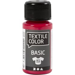 Colore per tessuti, rosso primario, 50 ml/ 1 bott.