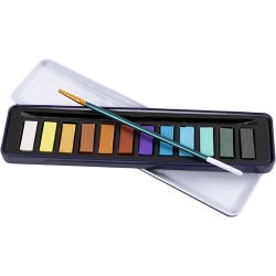 Kit Acquerello, colori metallici, 12 color/ 1 conf.
