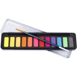 Kit Acquerello, colori pastello, 12 color/ 1 conf.