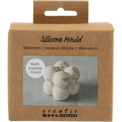 Stampo in Silicone, Quadrato con bolle, H: 4 cm, diam 4 cm, L: 4 cm, 1 pz/ 1 conf.