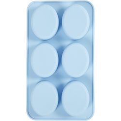 Stampo in silicone, H: 2,4 cm, L: 7,7 cm, L: 6 cm, 6x100 ml, 1 pz