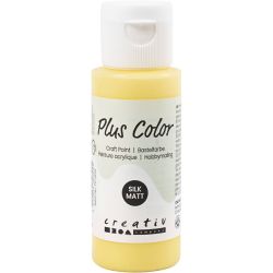 Plus Color Craft Paint, primrose yellow, 60 ml/ 1 bott.