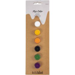 Vernice per Bricolage Plus Color, colori halloween, 6x5 ml/ 1 conf.