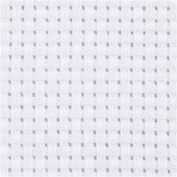 Stoffa Aida, misura 50x50 cm, 35 quadrati per 10 cm , bianco, 1 pz