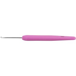 Uncinetto, dim. 2,5, L: 13,3 cm, misura 2,5 mm, rosso chiaro, 1 pz