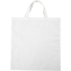 Shopping Bag, misura 38x42 cm, 130 g, bianco, 1 pz