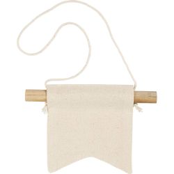 Banner da parete piccolo, Forma a coda di rondine, H: 12 cm, L: 10,5, 300 g, natural chiaro, 2 pz/ 1 conf.