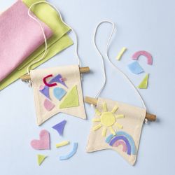 Banner da parete piccolo, Forma a coda di rondine, H: 12 cm, L: 10,5, 300 g, natural chiaro, 2 pz/ 1 conf.