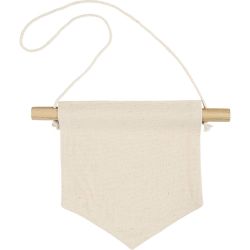 Banner da parete, Forma appuntita, H: 16,5 cm, L: 15 cm, 300 g, natural chiaro, 2 pz/ 1 conf.