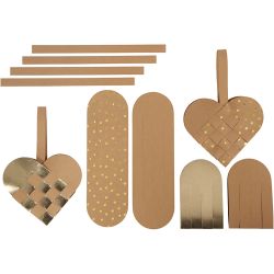 Cuori di carta in finta pelle