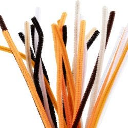 Ciniglia, L: 30 cm, spess. 6 mm, colori halloween, 25 asst./ 1 conf.