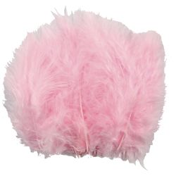 Piume, misura 5-12 cm, rosso chiaro, 15 pz/ 1 conf.