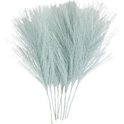 Piume artificiali, L: 15 cm, L: 8 cm, azzurro, 10 pz/ 1 conf.