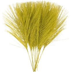 Piume artificiali, L: 15 cm, L: 8 cm, verde, 10 pz/ 1 conf.