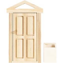 Porta con telaio e cassetta postale