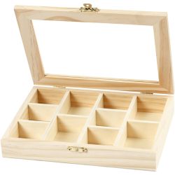 Scatola con coperchio in vetro