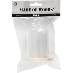 Orologio su base in legno