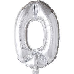 Palloncino alluminio, 0, 41 cm, argento, 1 pz