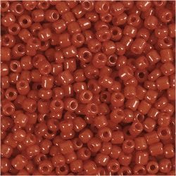 Perline rocaille, 3 mm, 8/0, 0,6-1,0 mm, rosso scuro, 25g/ 1 conf.