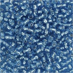Perline rocaille, 3 mm, 8/0, 0,6-1,0 mm, turchese chiaro, 25g/ 1 conf.