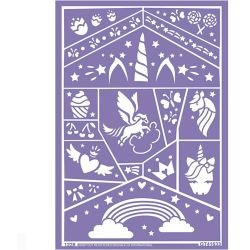 Stencil adesivo per il viso