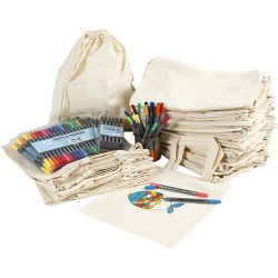 Sacche e shopping bag con pennarelli