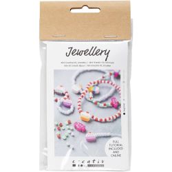 Kit Fai da te Mini Gioielli, Bracciale elastico e anello, 1 conf.