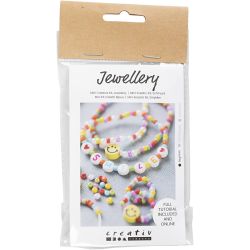 Kit Fai da te Mini Gioielli, Bracciale elastico e anello di barretta, 1 conf.