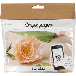 Kit Fai da te Mini Carta Crespa, Peonia, Proporzione: 180%, 105 g, 1 conf.
