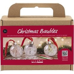 Kit Fai da te Mini Palline di Natale, Disegni, 1 conf.