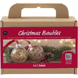 Kit Fai da te Mini Palline di Natale, Lustrini, 1 conf.